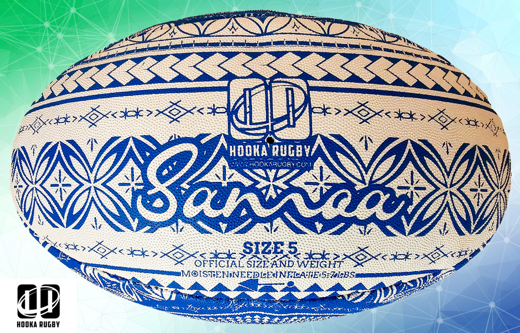 Samoa Size 5 rugby match ball with Tatau design