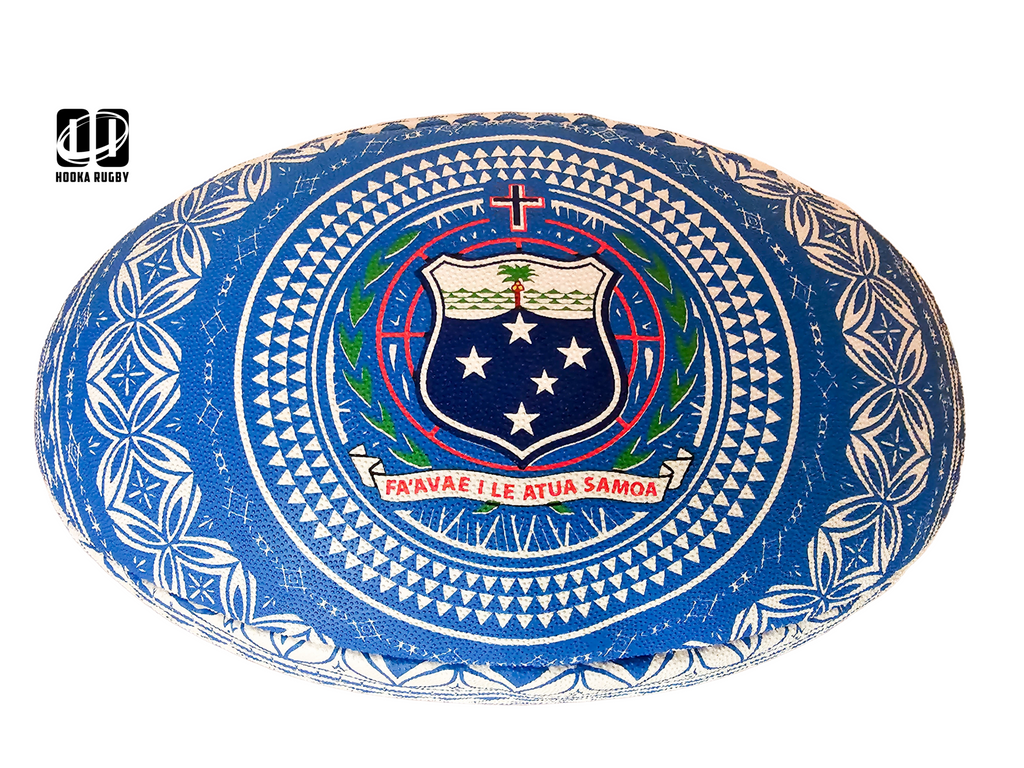 Samoa Size 5 rugby match ball with Tatau design