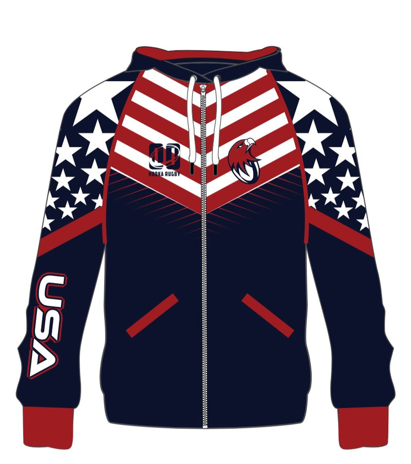 USA Rugby 3/4 Sleeve Raglan Shirt Navy - World Rugby Shop