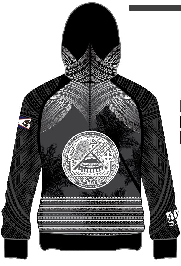 American Samoa zip up hoodie large